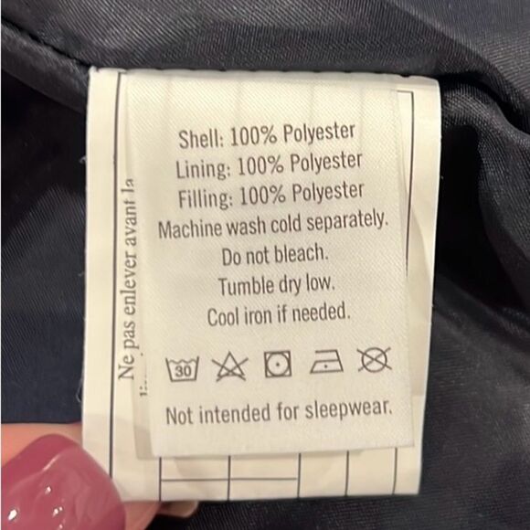 Janie and Jack navy blue with red trim button up puffer vest 3/4 years - Picture 5 of 5